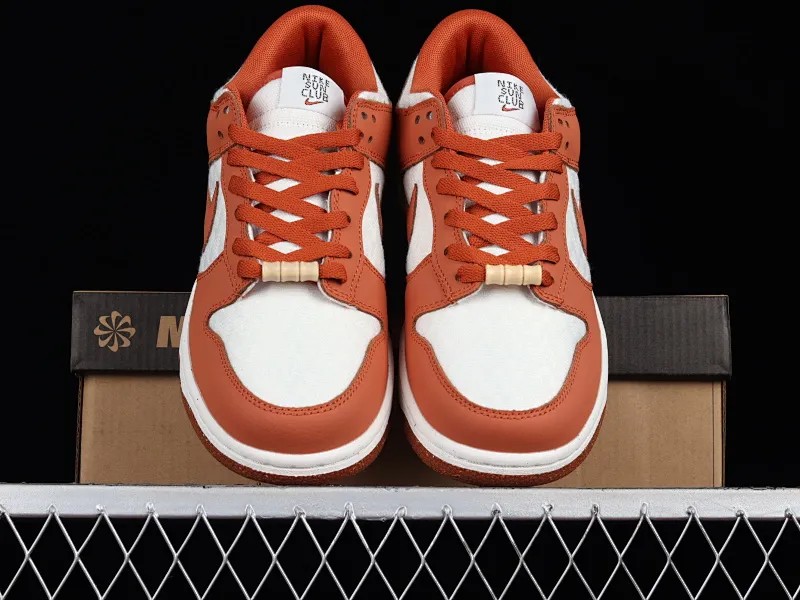 All categories Nk SB Dunk series Nk SB Dunk Low low-top sneakers J version Nk Dunk Low SE "Sun Club" white and orange SB low-top sports and leisure sneakers DR5475-100